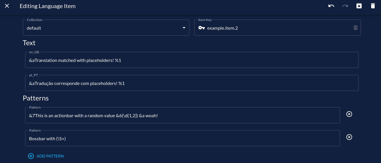 TWIN example with variables